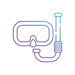 Snorkel vector icon