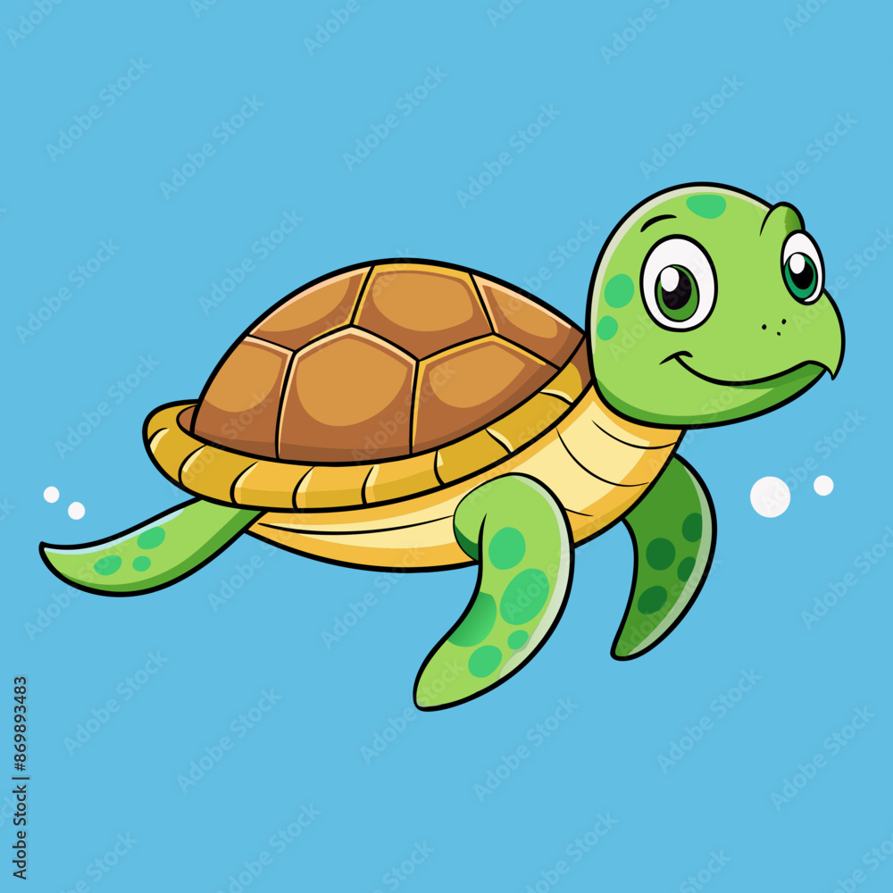 Poster turtle cartoon