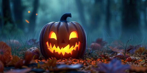 Obraz premium haloween jack o lantern