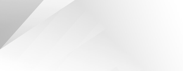 Obraz premium Abstract white minimalist background. White geometric background. Horizontal background