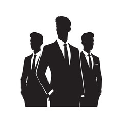 A Group of Business People Male and Female in Many Age on Flat Style Minimal Illustration Set of Vector