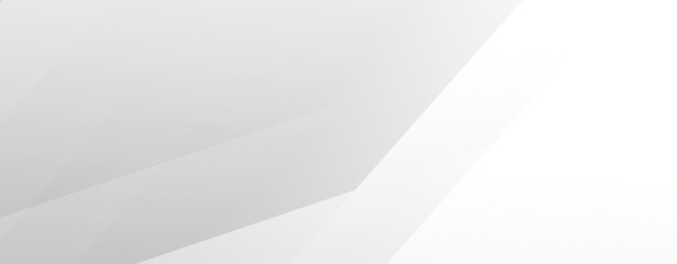 Abstract white minimalist background. White geometric background. Horizontal background