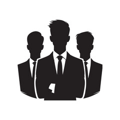 A Group of Business People Male and Female in Many Age on Flat Style Minimal Illustration Set of Vector