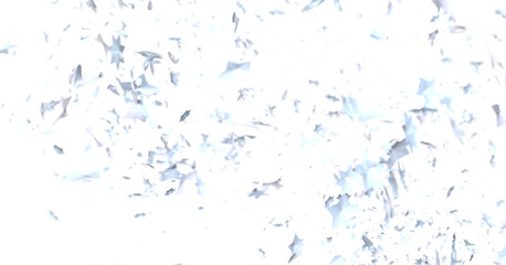 Starlit Christmas Plummet: Spectacular 3D Illustration Showcasing Descending Holiday Star Clusters