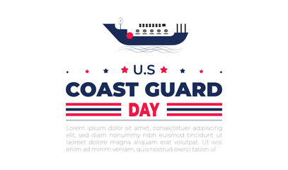 U.S coast guard day design templet