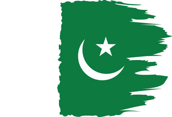 the zig zag border line flag of Pakistan for the independence day on 14 august in picture form