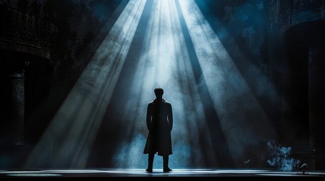 A baritone delivering a powerful monologue in a poignant moment of Carmen