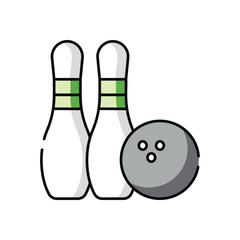 Bowling vector icon