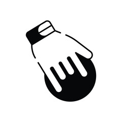 Bowling Ball Grip vector icon