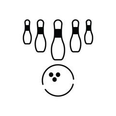 Bowling vector icon
