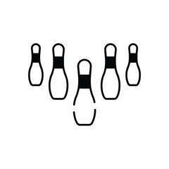 Bowling Pin vector icon