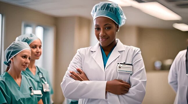 portrait of a smiling doctor