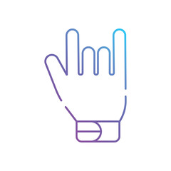 Bowling Glove vector icon