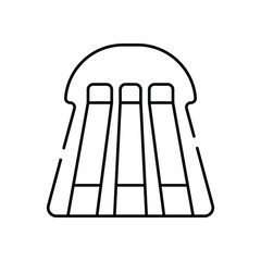 Bowling Alley vector icon