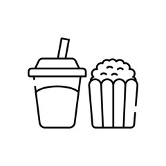 Bowling Snack Bar vector icon
