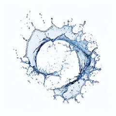 Obraz premium water splash isolated on white background for product image