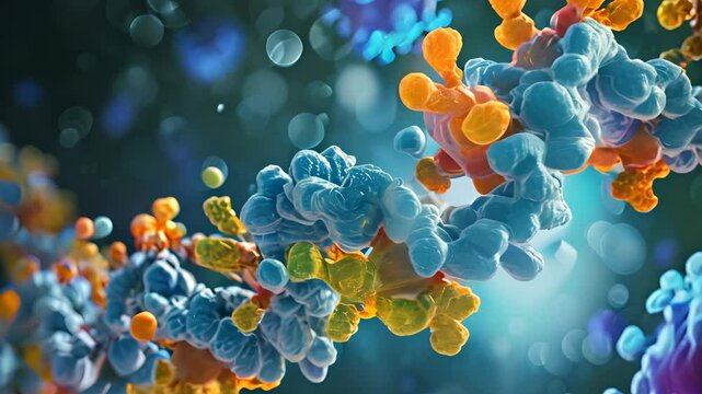 Protein atomic scale micro particles dna dnr atoms microscope molecular level proteins fats acids nucleus cell mitochondria biology human body health healthy eating lifestyle chemstry research medical