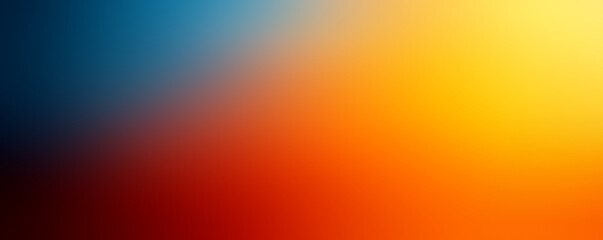 Naklejka premium Smooth blue, orange and red gradient background with a blur effect.