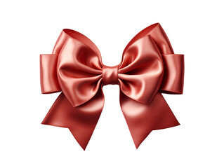 Fototapeta premium red ribbon bow isolated