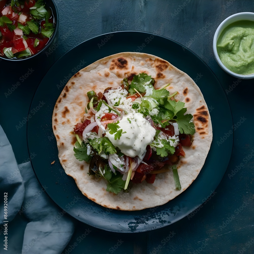 Wall mural quesadilla