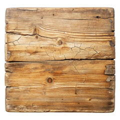 Naklejka premium Wood planks board Isolated on transparent background