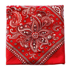 Red napkin Isolated on transparent background