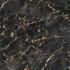 Dark marble background with black Portoro marble on walls and countertops. Black marble flooring and wall tiles. Black travertine marble and natural granite stone.