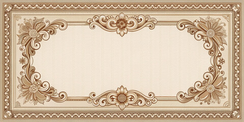 Luxurious  Elegance Classic Ornamental Certificate and Invitation Design