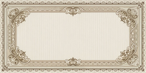Luxurious  Elegance Classic Ornamental Certificate and Invitation Design