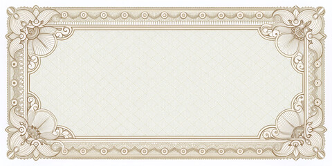 Luxurious  Elegance Classic Ornamental Certificate and Invitation Design