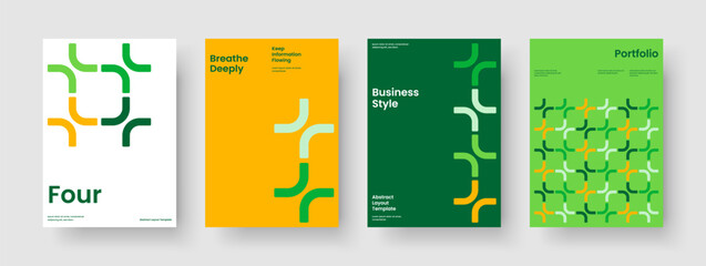 Naklejka premium Geometric Flyer Template. Creative Poster Layout. Isolated Report Design. Banner. Brochure. Background. Business Presentation. Book Cover. Notebook. Magazine. Handbill. Leaflet. Journal. Catalog