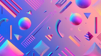 vaporwave patterns seamless, geometric design with a subtle gradient in the background