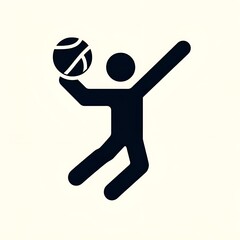 A person who is playing basketball pictogram