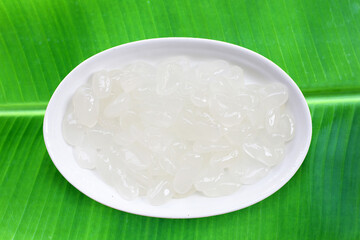 Sugar palm seed in syrup
