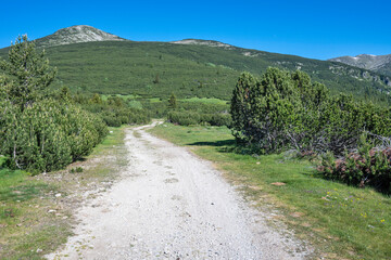 Landscape of Rila mountain near Granchar Lake, Bulgaria