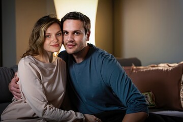 Obraz premium portrait of a couple at home