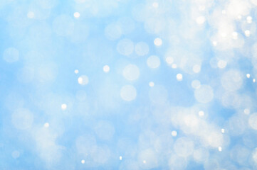 Abstract Blue Background With Bokeh