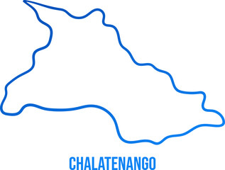 Chalatenango department of El Salvador, simplified linear map