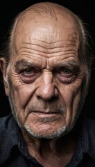 Obraz premium portrait of a senior man, old male face