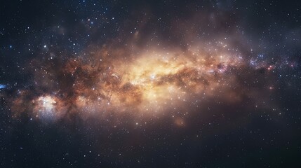 Fototapeta premium Milky Way Galaxy: A Celestial Tapestry