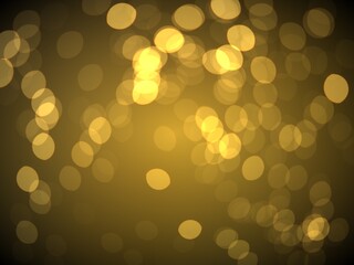 Abstract gold bokeh background