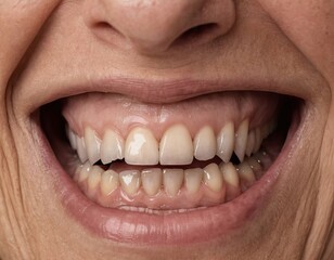 Fototapeta premium close up of a woman smiling