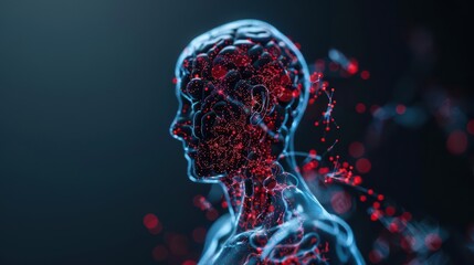 Nanotech implants monitor and enhance human health, providing realtime diagnostics and onthego treatment, integrating healthcare with microscopic innovation, with copy space