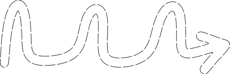 Arrow dashed line set