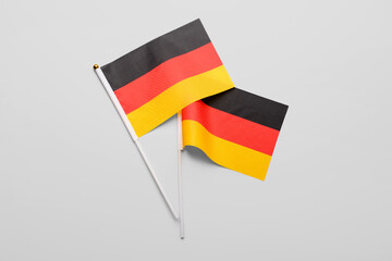 Flags of Germany on white background