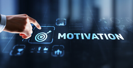 Motivation personality development concept. Achieving any goals