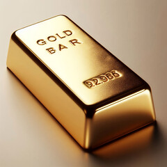 gold bars on black background, generative Ai