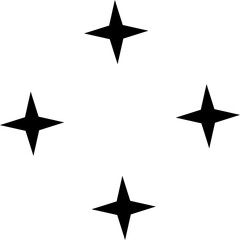 Stars circle round frame icon. Design element