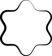 Star shapes set. Geometric design