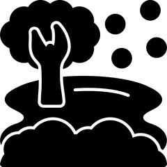 Obraz premium Frozen Pond Icon
